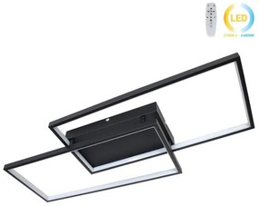 Φωτιστικό οροφής LED 34W 80Χ34Χ8 εκ. μαύρο με controller - GLOBOBOX 602162-602162-Μαύρο 602162