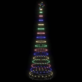 VidaXL LED Χριστουγεννιάτικο Δέντρο Πολύχρωμο 300 cm Μέταλλο