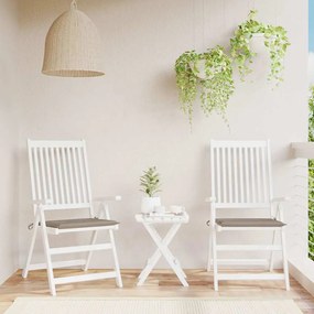 vidaXL Μαξιλάρια Καρέκλας Κήπου 2 τεμ. Taupe 40x40x4 εκ. Υφασμάτινα