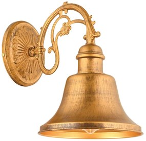 Φωτιστικό Τοίχου - Απλίκα 518LMS1404 Φ20,5x30cm 1xE27 40W Gold Opviq