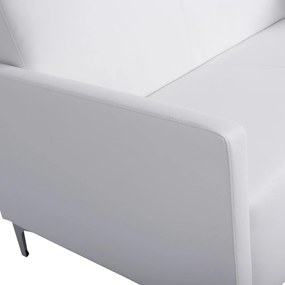 Καναπές Διθέσιος NELLIE με PU Λευκό 113x71x71Υ εκ. 113x71x71 εκ.