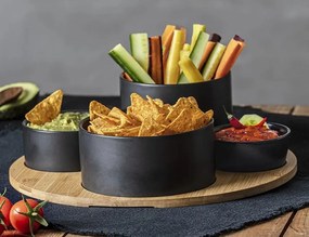 ΕΤΑΖΈΡΕΣ &amp; ΟΡΝΤΕΒΙΈΡΕΣ APPETIZER SET BLACK BAMBOO 5P 176917