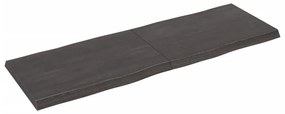 Επιφ Τραπεζιού Αν Καφέ 180x60x(2-6)εκ.Ακατέργ. Μασίφ Ξύλο Δρυός - Καφέ