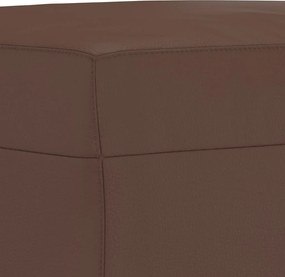 vidaXL Πάγκος Καφέ 70x35x41 εκ. από Συνθετικό Δέρμα