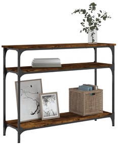 vidaXL Τραπέζι Κονσόλα Καπνιστή Δρυς 100x29x75 εκ. Επεξεργ. Ξύλο