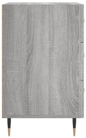 vidaXL Κομοδίνο Γκρι Sonoma 40 x 40 x 66 εκ. από Επεξεργασμένο Ξύλο