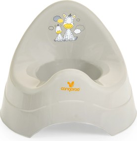 Baby potty Zebra pastel grey