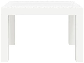 Τραπέζι Κήπου Λευκό 59 x 47 x 40 εκ. Πολυπροπυλένιο - Λευκό