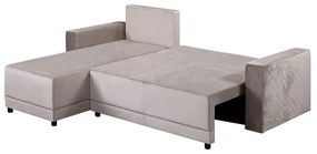 Γωνιακός Καναπές - Κρεβάτι LOTOS Καφέ 237x168x80εκ 237x168x80 εκ.
