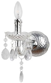 Απλίκα Τοίχου Aca Pegasus SF63991W Chrome/Clear