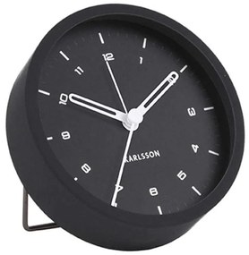 Επιτραπέζιο Ρολόι - Ξυπνητήρι KA5806BK Tingle Steel Black Karlsson Μέταλλο