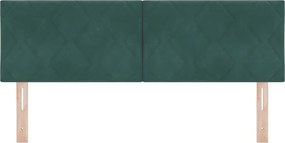 vidaXL Κεφαλάρι Σκούρο Πράσινο 160 cm Βελούδο