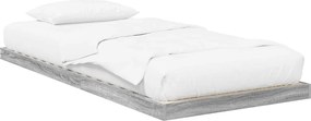 vidaXL Κρεβάτι δαπέδου Γκρίζο Σονομα 100 x 200 cm Επεξεργασμένο ξύλο