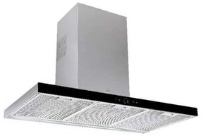 Teka DLH 986 T Ecopower Inox/Μαύρο Κρύσταλλο Απορροφητήρας Καμινάδα Τοίχου 90cm Εγγύηση 2+1 Χρόνια