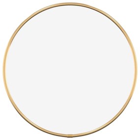 vidaXL Καθρέφτης Τοίχου Στρογγυλός Χρυσός Ø 30 εκ.