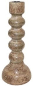 Κηροπήγιο Bolh 026534 13x13x30cm Natural Ξύλο