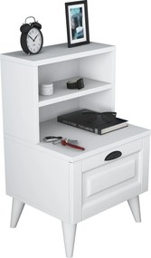 Κομοδίνο Λευκό BD 45x40x74,4