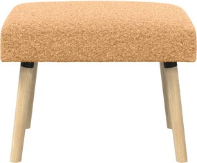 vidaXL παγκάκι Μονόχρωμο Μπεζ 60 x 40 x 45 εκ. Μπουκλέ