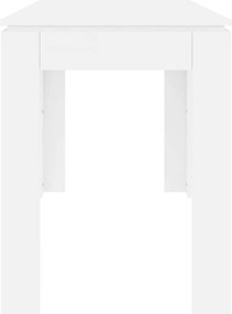 vidaXL Τραπεζαρία Λευκή 120 x 60 x 76 εκ. από Επεξ. Ξύλο