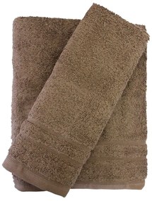 Σετ πετσέτες 2τμχ 500gr/m2 Sena Brown 24home