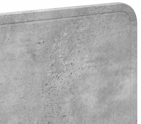 vidaXL Κεφαλάρι με κεφαλάρι Σκυρόδεμα Γκρι 120 cm Επεξεργασμένο ξύλο