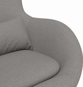 vidaXL Κάθισμα-αυγό Taupe 63 x 73 x 90 εκ ύφασμα