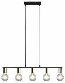 Κρεμαστό Φωτιστικό Οροφής 5xE27 Vannes Trio Lighting R30185008 Ορείχαλκος