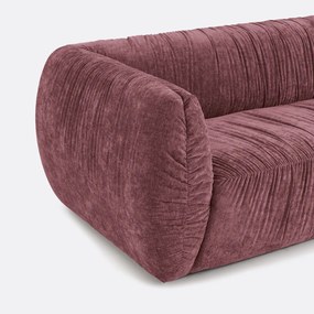 Καναπές 3 ή 4 θέσεων, από φλαμέ chenille, SILVER
