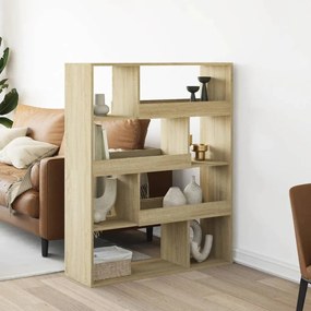 Βιβλιοθήκη/Διαχωριστικό Χώρου Δρυς 100x33x125,5 εκ. Επεξ. Ξύλο