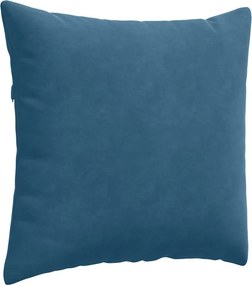 vidaXL Μαξιλάρι Καναπέ 2 τμχ. Βελούδο Μπλε 45 x 45 cm