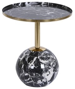 Βοηθητικό Τραπέζι DKD Home Decor 41 x 41 x 47 cm Μαύρο Χρυσό Σίδερο