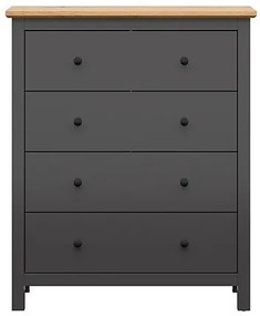 Σιφονιέρα Boston CG104, Artisan δρυς, Γραφίτης, Με συρτάρια, Αριθμός συρταριών: 4, 120x101x44cm, 61 kg | Epipla1.gr