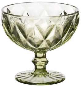 Μπωλ Παγωτού Kare 52.703.23 310ml Φ12cm Green Cryspo Trio Glass