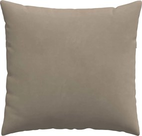 vidaXL Μαξιλάρι Καναπέ 2 pcs Taupe 50 x 50 cm ύφασμα