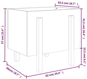 ΖΑΡΝΤΙΝΙΕΡΑ 62X50X57 ΕΚ. ΑΠΟ ΜΑΣΙΦ ΞΥΛΟ ΠΕΥΚΟΥ 825205