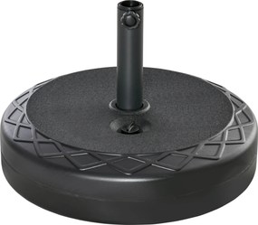 Βάση ομπρέλας, αδιάβροχη, γεμιζόμενη, Ø55 x 38H cm, μαύρο