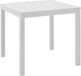 Τραπεζάκι Παραλίας Kliton Αλουμινίου Λευκό 45x45x41εκ. 45x45x41 εκ.