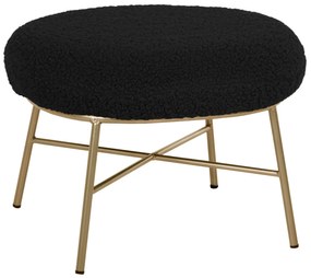 ΣΚΑΜΠΟ ΥΠΟΠΟΔΙΟ TRUDI HM8640.24 ΜΠΟΥΚΛΕ ΜΑΥΡΟ ΜΕ ΧΡΥΣΗ ΒΑΣΗ 56x47x40Y εκ.