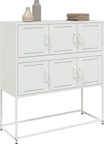 vidaXL Ντουλάπι Λευκό 100,5x39x107 εκ. Ατσάλινο