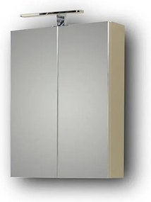 Καθρέπτης μπάνιου SIENA WHITE 55 με Ντουλάπι Λευκό 52x14x65 εκ. 52x14x65 εκ.