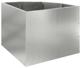 vidaXL Γωνιακό Ροδόδεντρο Ασημί 45 x 45 x 35 cm Γαλβανισμένος χάλυβας