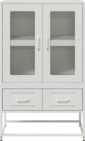 vidaXL Ντουλάπι Λευκό 68x39x111,5 εκ. από Χάλυβα