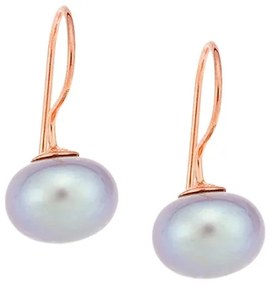 Σκουλαρίκια Senza Silver 925 Rose Gold Plated Grey