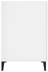 vidaXL Γραφείο Γυαλιστερό Λευκό 140x50x75 εκ. Επεξεργασμένο Ξύλο