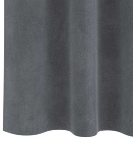 vidaXL Κουρτίνες με κουρτίνες 2 pcs Ανοιχτό γκρι 140 x 225 cm Βελούδο