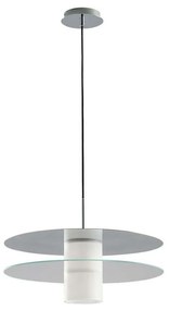 Φωτιστικό Οροφής I-Record-S50 CR Chrome Luce Ambiente Design Metal, Glass