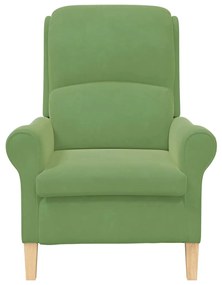 vidaXL Πολυθρόνα Ανοιχτό πράσινο 76 x 94 x 102 εκ Βελούδο