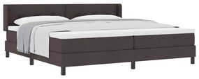 vidaXL Κρεβάτι box spring με στρώμα με στρώμα Σκούρο Καφέ 200 x 200 cm