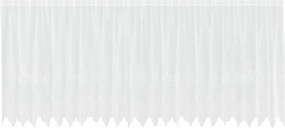 vidaXL Κουρτίνα Δαντέλας με κουρτίνες Λευκό 180 x 600 cm Πολυεστέρας