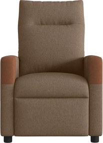 vidaXL Πολυθρόνα Ανακλινόμενη Καφέ Υφασμάτινη